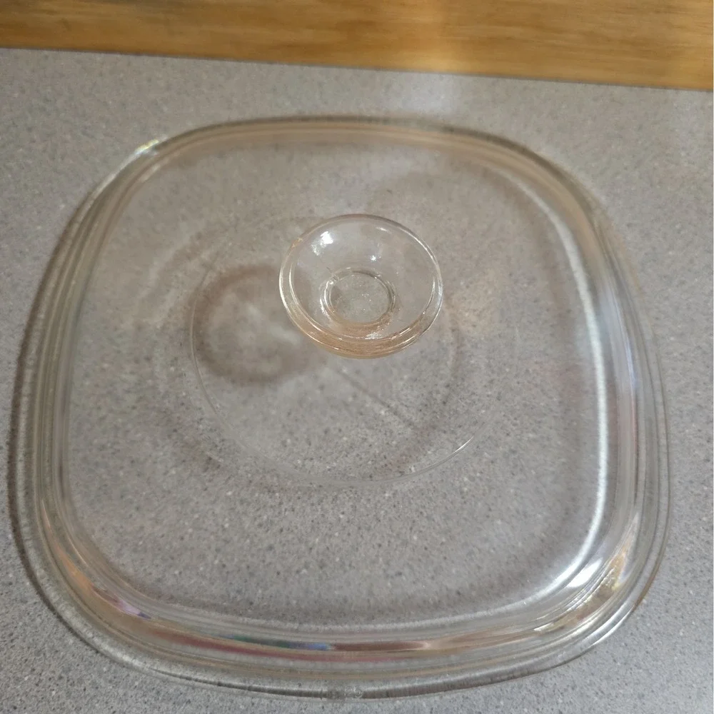 Pyrex CorningWare L'Echalote A-8-B 8x8 Square Casserole Dish White Glass, 2 Qt